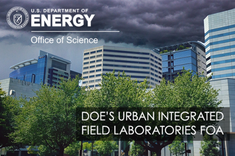 DOE is providing $85 million for new research involving Urban Integrated Field Laboratories. 