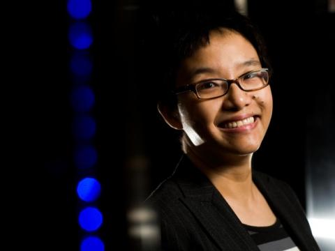 Hui Wan, an atmospheric scientist, currently leads a collaborative project bridging atmospheric physics and applied mathematics. Photo by Andrea Starr, PNNL.