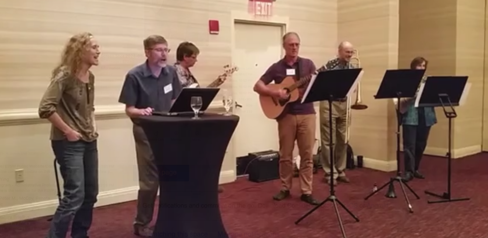 Deep Dives band performing at the 2015 E3SM Fall All Hands Meeting in Albuquerque, New Mexico. 