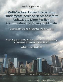 The Multi-Sectoral Urban Interactions Workshop Report (2021) helps lay the groundwork for collaboration among urban researchers across disciplines. It identifies synergies with existing tools, models, and analytic capabilities, and ultimately identifies critical knowledge gaps and priority research topics. 