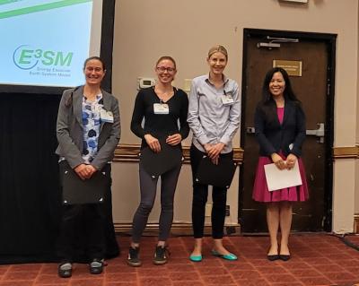 From left: Alice Barthel, Kat Smith, LeAnn Conlon and Xujing Davis, ESMD Program Manager.