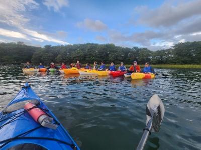 After a long day of scientific sessions, workshop participants enjoyed a guided kayak trip on Cape Cod.