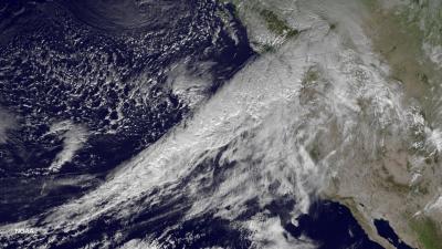 Atmospheric rivers transport large amounts of water vapor to land and can trigger heavy precipitation along coastal land areas. NOAA image. 